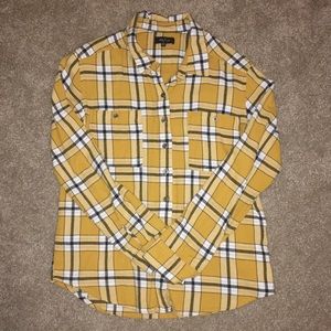 Pacsun Yellow Flannel